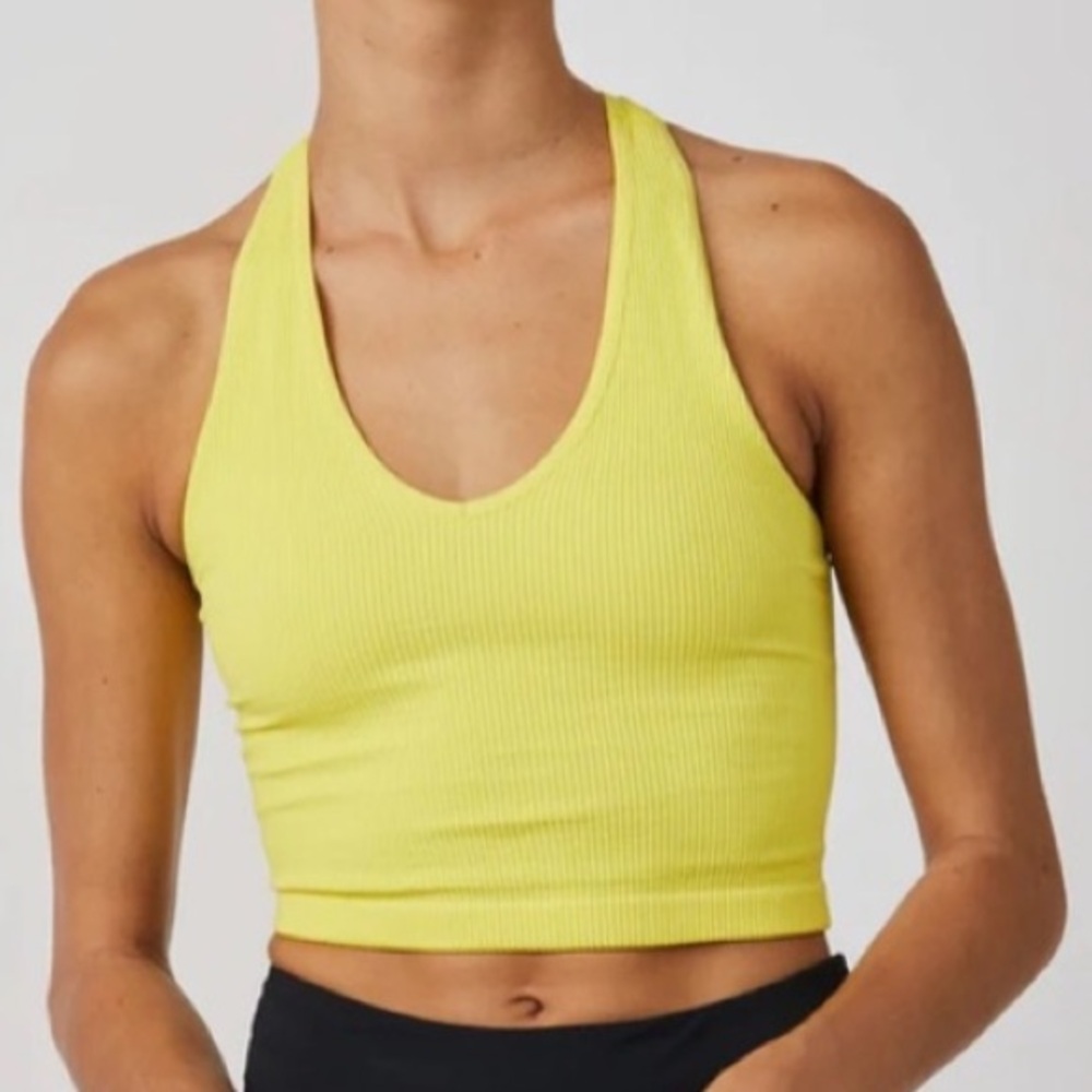 Free People Movement Free Throw Tank ✧ Lemon Verbena ✧ Estimated Size XS/S